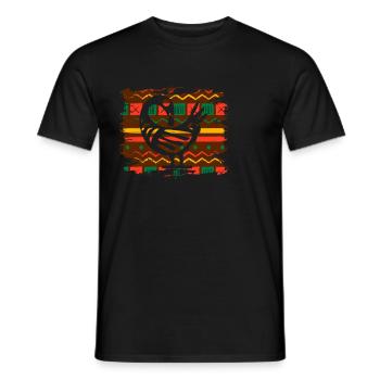 Sankofa Symbol Adinkra Ghana Black - Men's T-Shirt - black - Front - AI Model Male 178 light (178cm)