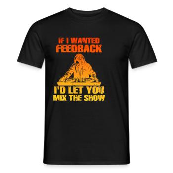 Si je voulais un ingénieur du son en retour - T-shirt homme - noir - Devant - AI Model Male 178 light (178cm)
