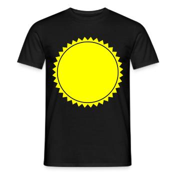 Emblem Blank - Men's T-Shirt - black - Front - AI Model Male 178 light (178cm)