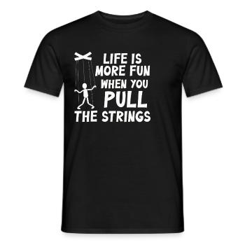 Puppenspiel Puppenspieler Puppen - Männer T-Shirt - Schwarz - Vorne - AI Model Male 178 light (178cm)