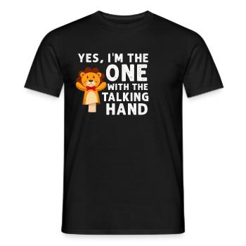 Puppetry Puppeteer Puppet Puppets - Men's T-Shirt - black - Front - AI Model Male 178 light (178cm)