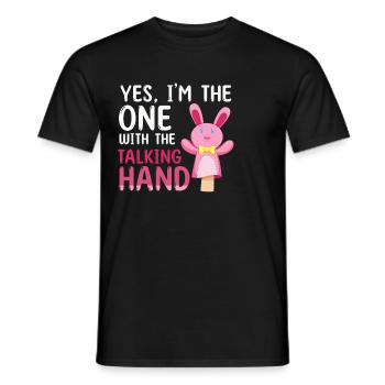 Puppetry Puppeteer Puppet Puppets - Men's T-Shirt - black - Front - AI Model Male 178 light (178cm)