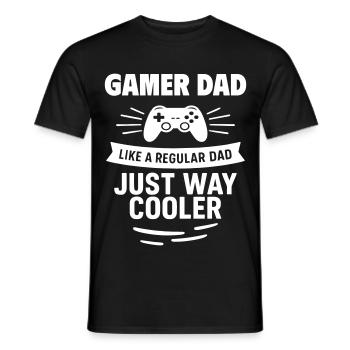 Gamer Dad – Plus cool que la moyenne - T-shirt homme - noir - Devant - AI Model Male 178 light (178cm)