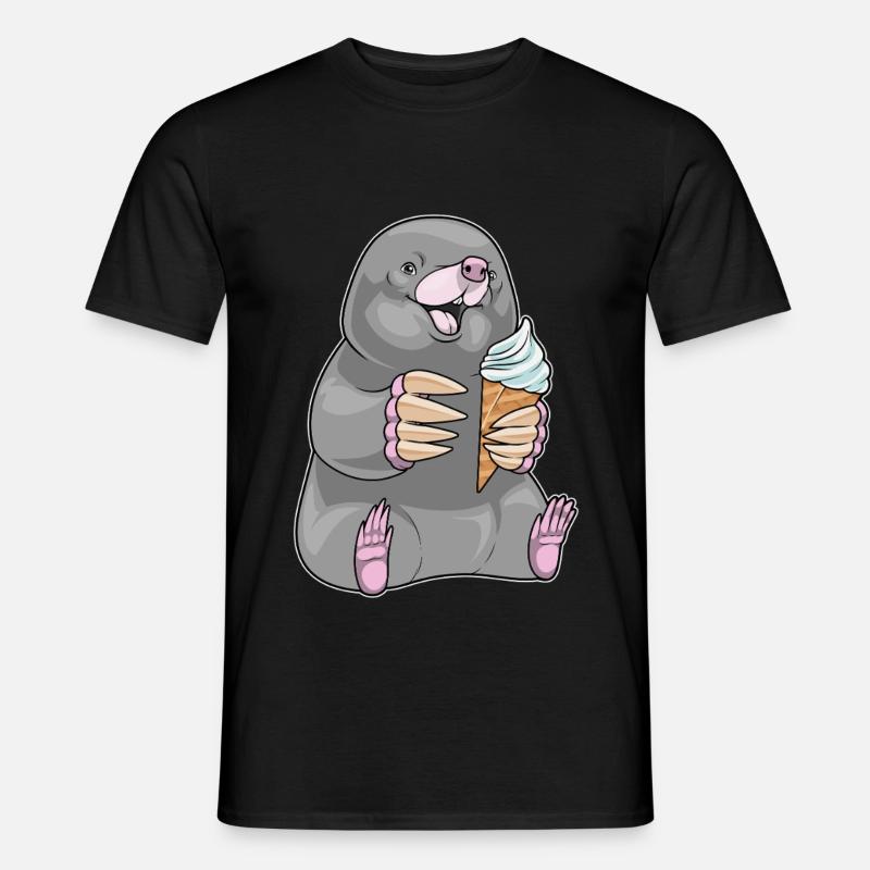 Glace Mole Waffle - T-shirt homme - noir