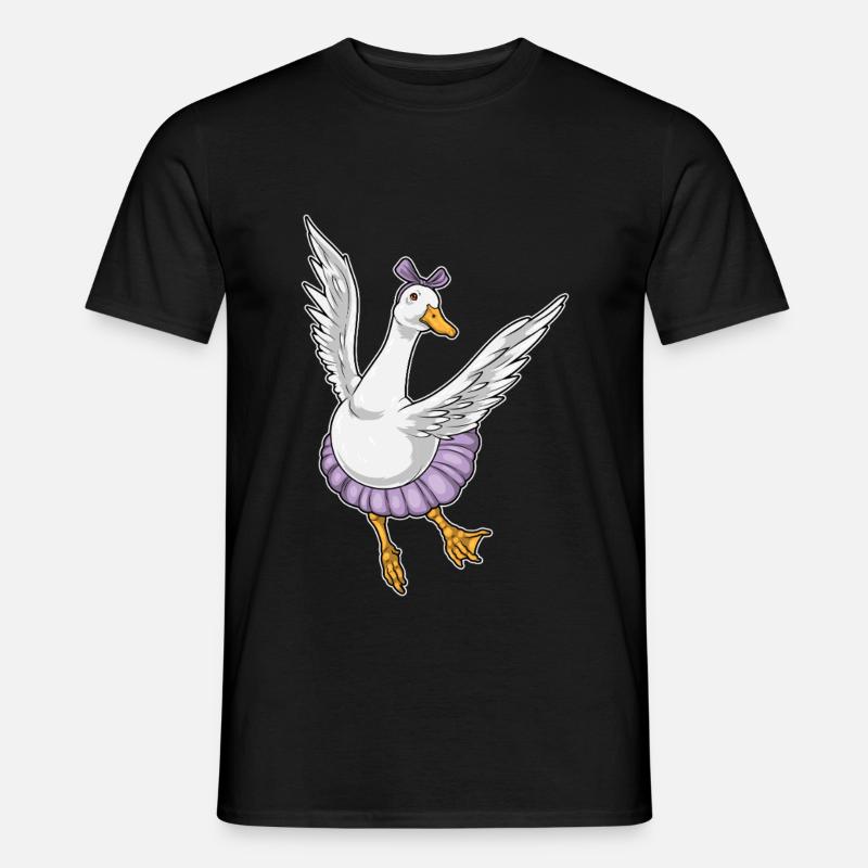 Canard Ballerine Ballet Danse - T-shirt homme - noir
