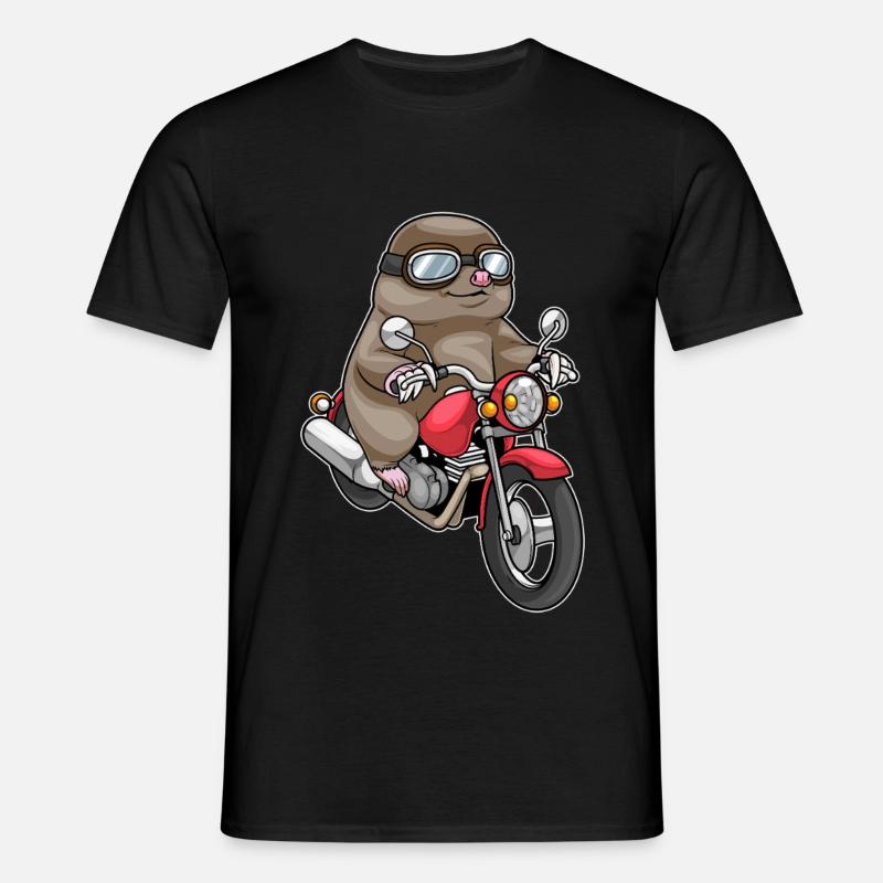 Mole Motorcycle - Men's T-Shirt - black