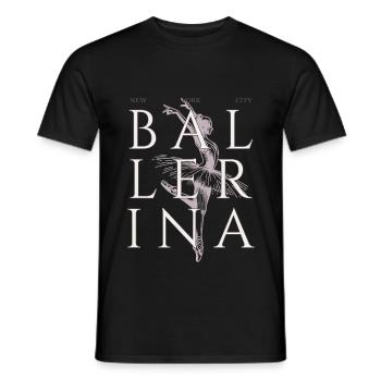 Ballerina Tanz Tänzer Geschenk - Männer T-Shirt - Schwarz - Vorne - AI Model Male 178 light (178cm)