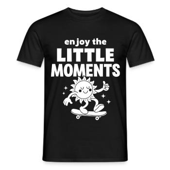 Enjoy the Little Moments - Men's T-Shirt - black - Front - AI Model Male 178 light (178cm)