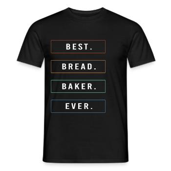Baker Baker Baking - Men's T-Shirt - black - Front - AI Model Male 178 light (178cm)