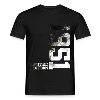 75E ANNIVERSAIRE ÉDITION LIMITÉE 1951 - T-shirt homme - noir - Devant - AI Model Male 178 light (178cm)