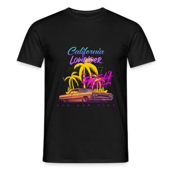 California Lowrider - Männer T-Shirt - Schwarz - Vorne - AI Model Male 178 light (178cm)