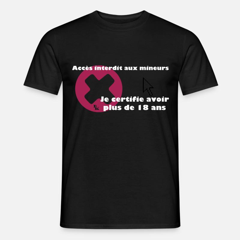 + 18 dk - Männer T-Shirt - Schwarz