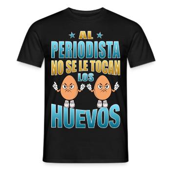 The journalist does not touch his balls - Men's T-Shirt - black - Front - AI Model Male 178 light (178cm)