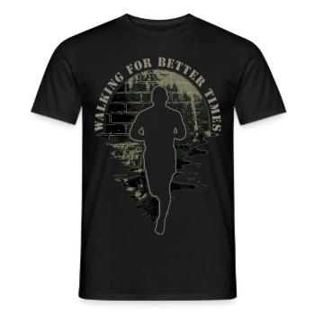Laufen für bessere Zeiten - Männer T-Shirt - Schwarz - Vorne - AI Model Male 178 light (178cm)