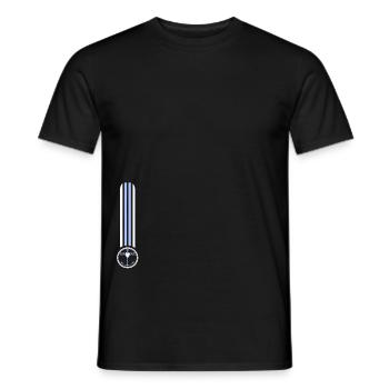 Mussel Species Sea Ocean North Sea Baltic Sea - Men's T-Shirt - black - Front - AI Model Male 178 light (178cm)