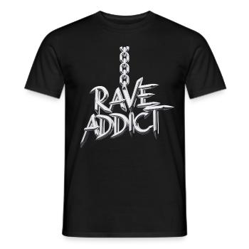 EDM Techno Rave Musikfestival - Männer T-Shirt - Schwarz - Vorne - AI Model Male 178 light (178cm)
