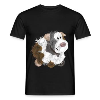 cochon Guinée Droll - cochon Guinée - Cadeau - T-shirt homme - noir - Devant - AI Model Male 178 light (178cm)
