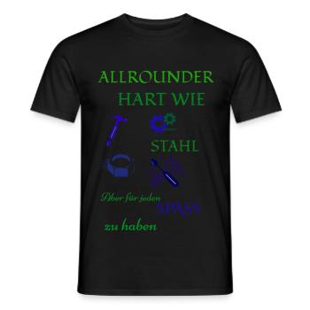 Artisan coffee and beer - Men's T-Shirt - black - Front - AI Model Male 178 light (178cm)