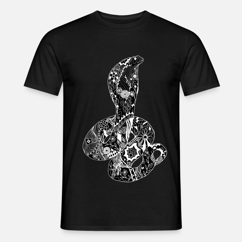 Patchwork Cobra - Men's T-Shirt - black