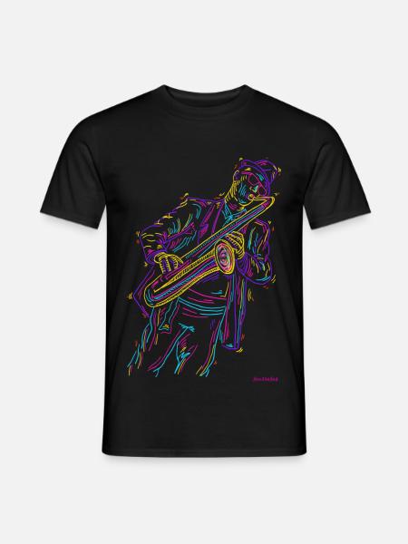 Jazz Sax - Men's T-Shirt - black