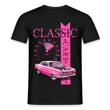 Classic Car - Männer T-Shirt - Schwarz - Vorne - AI Model Male 178 light (178cm)