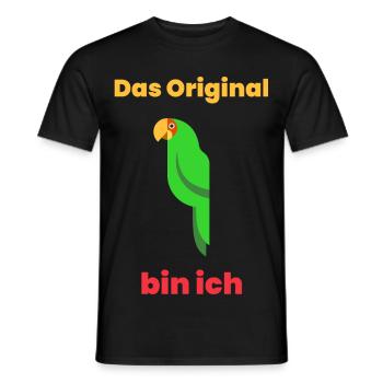L’original, c’est moi - T-shirt homme - noir - Devant - AI Model Male 178 light (178cm)
