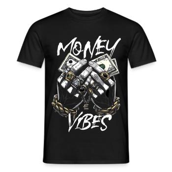 Geld Vibes Motiv Money Vibes - T-shirt homme - noir - Devant - AI Model Male 178 light (178cm)