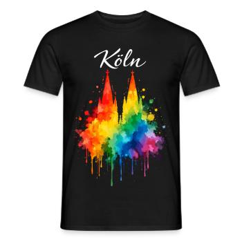 Carnaval de Cologne Jeck Shrove Monday drôle - T-shirt homme - noir - Devant - AI Model Male 178 light (178cm)