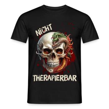 Nicht Therapierbar - Männer T-Shirt - Schwarz - Vorne - AI Model Male 178 light (178cm)
