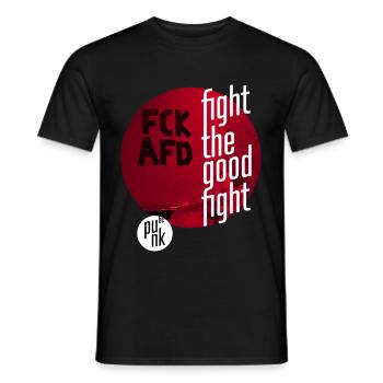 ThinkBick_Fight_the_good_fight_2026_3 - Männer T-Shirt - Schwarz - Vorne - AI Model Male 178 light (178cm)
