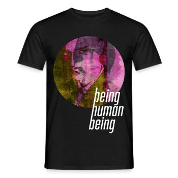 ThinkBick_being_human_being_2026_4 - Männer T-Shirt - Schwarz - Vorne - AI Model Male 178 light (178cm)