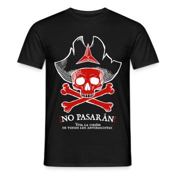 ¡No pasarán! 2 - Männer T-Shirt - Schwarz - Vorne - AI Model Male 178 light (178cm)