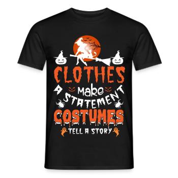 Clothes Statement Costumes Story Halloween Hexe - Männer T-Shirt - Schwarz - Vorne - AI Model Male 178 light (178cm)