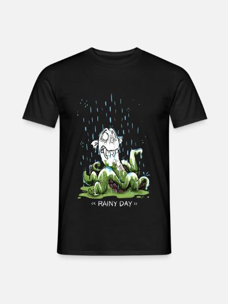 Regen Monster - Männer T-Shirt - Schwarz