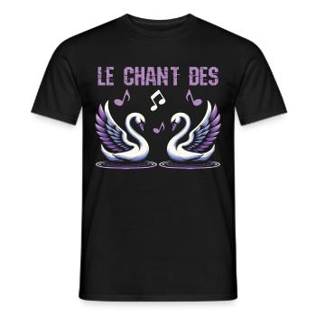 Le Chant Du Cygne Chanson Des Cygnes - T-shirt homme - noir - Devant - AI Model Male 178 light (178cm)