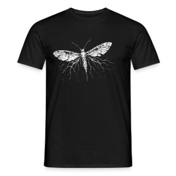 Electrified Moth - Men's T-Shirt - black - Front - AI Model Male 178 light (178cm)