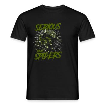 Sérieux au sujet des araignées Propriétaire de tarentule de compagnie - T-shirt homme - noir - Devant - AI Model Male 178 light (178cm)