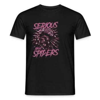 Sérieux au sujet des araignées Propriétaire de tarentule de compagnie - T-shirt homme - noir - Devant - AI Model Male 178 light (178cm)