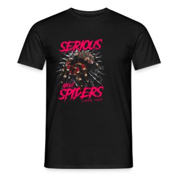 Ernsthaft über Spinnen Haustier Vogelspinne Geboren 1985 - Männer T-Shirt - Schwarz - Vorne - AI Model Male 178 light (178cm)