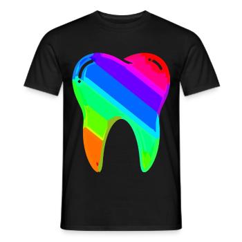 Zahn | Dentist | Dentist | Dental assistant - Men's T-Shirt - black - Front - AI Model Male 178 light (178cm)
