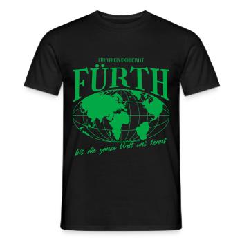 Fürth Heimat Fußball Geschenk - Männer T-Shirt - Schwarz - Vorne - AI Model Male 178 light (178cm)