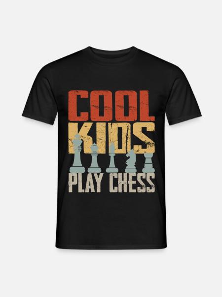 Cool Kids Play Chess - Men's T-Shirt - black