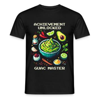 Guac Master Unlocked | Avocado Skill Achievement - Men's T-Shirt - black - Front - AI Model Male 178 light (178cm)