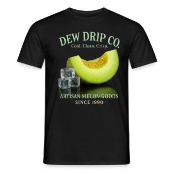 Melon Fruit Summer Holiday Lemonade - Men's T-Shirt - black - Front - AI Model Male 178 light (178cm)