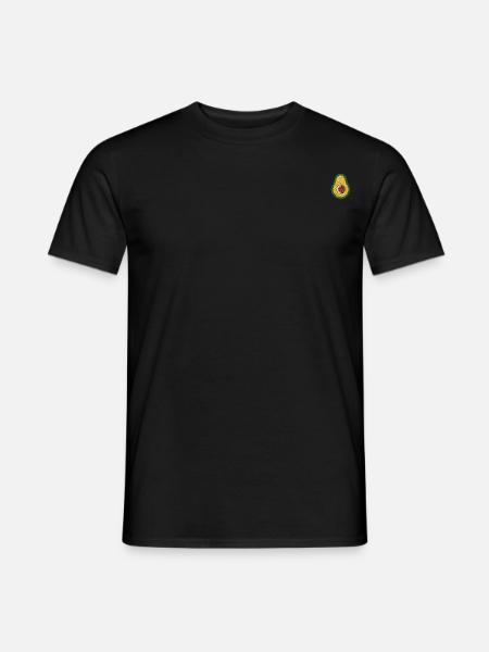 Beautiful embroidered avocado - Men's T-Shirt - black