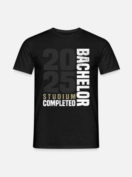 Bachelor Studium 2025 - Männer T-Shirt - Schwarz