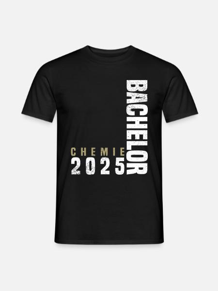 Bachelor Chemie 2025 - Männer T-Shirt - Schwarz