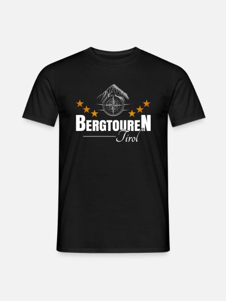 Bergtouren Tirol - Männer T-Shirt - Schwarz