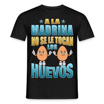 Die Patentante rührt ihre Eier nicht an - Männer T-Shirt - Schwarz - Vorne - AI Model Male 178 light (178cm)