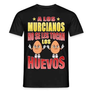 Murcianer rühren ihre Eier nicht an - Männer T-Shirt - Schwarz - Vorne - AI Model Male 178 light (178cm)
